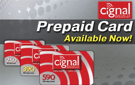 cignal tv reloading card